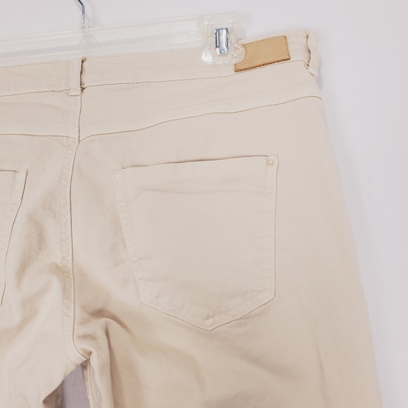 Zara Kahki Moto Pants Size 12 - Picture 14 of 16